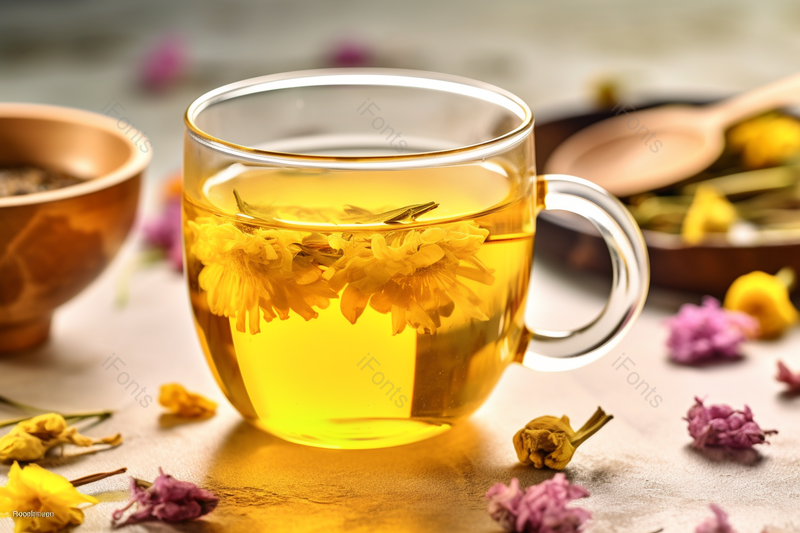 清爽贡菊薄荷金银花花茶,高清,摄影图,摄影图片,图片大全,摄影图免费下载